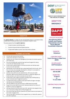 Fact Sheet- Cholera Preparedness Project in Epworth